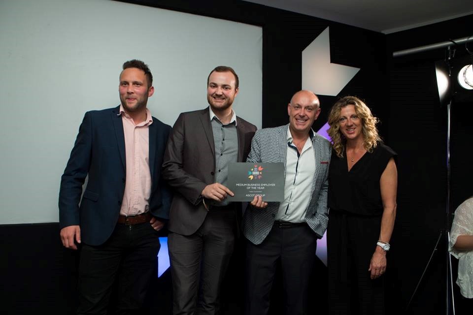 Purplex team at Weston College Business Awards