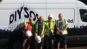 Alan, John, Jason & Michal on DIY SOS