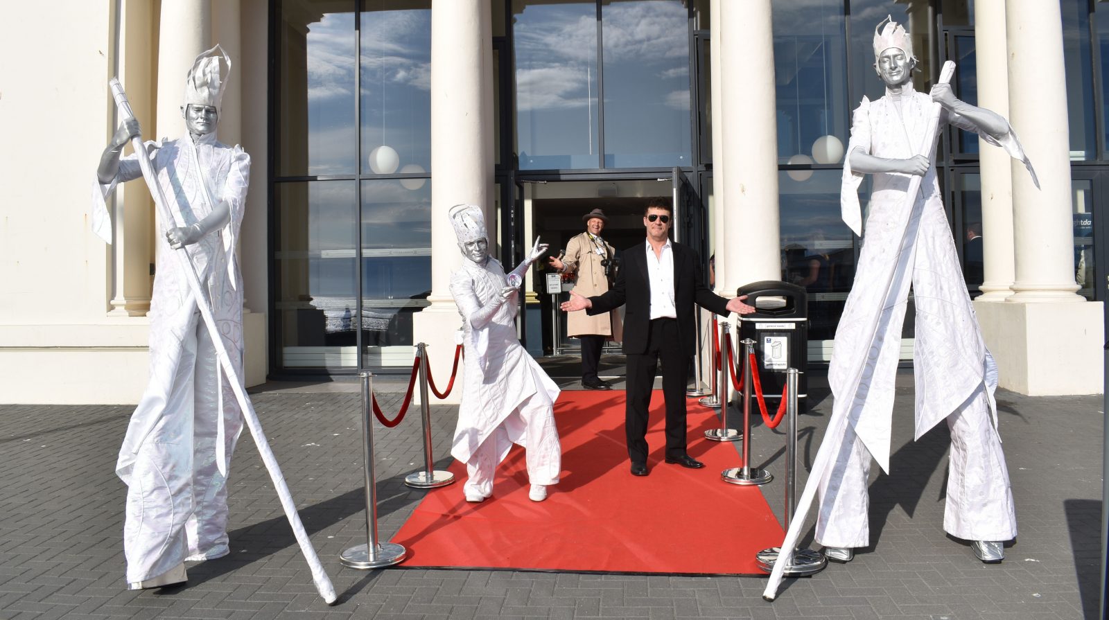 Circus performers at the Purplex Marketing Summer Ball