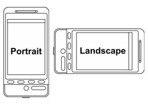 Portrait landscape orientation