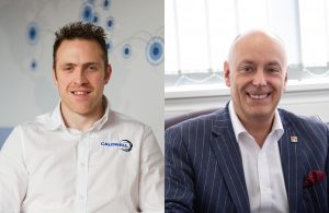 Tim Ferkin, Caldwell’s Market Development Director (left) and Andrew Scott, Purplex’s MD (right)