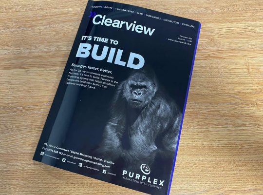 Clearview Magazine - Purplex Its Time To Build Front Cover