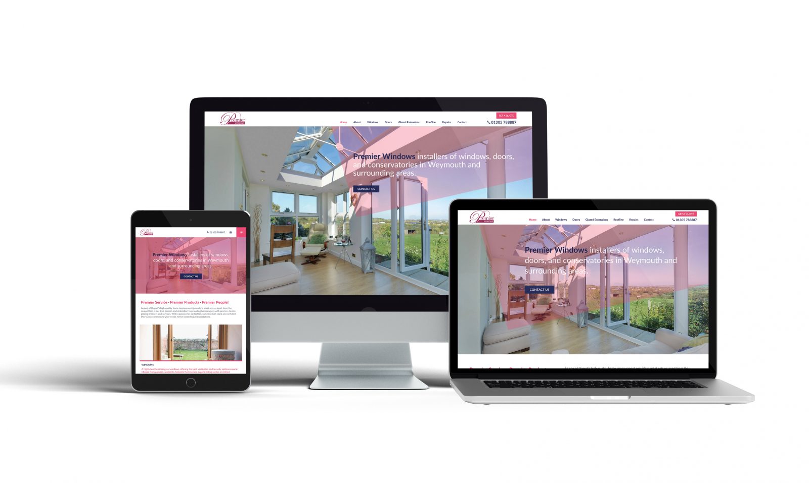 New Premier Windows website gets result – just hours after going live
