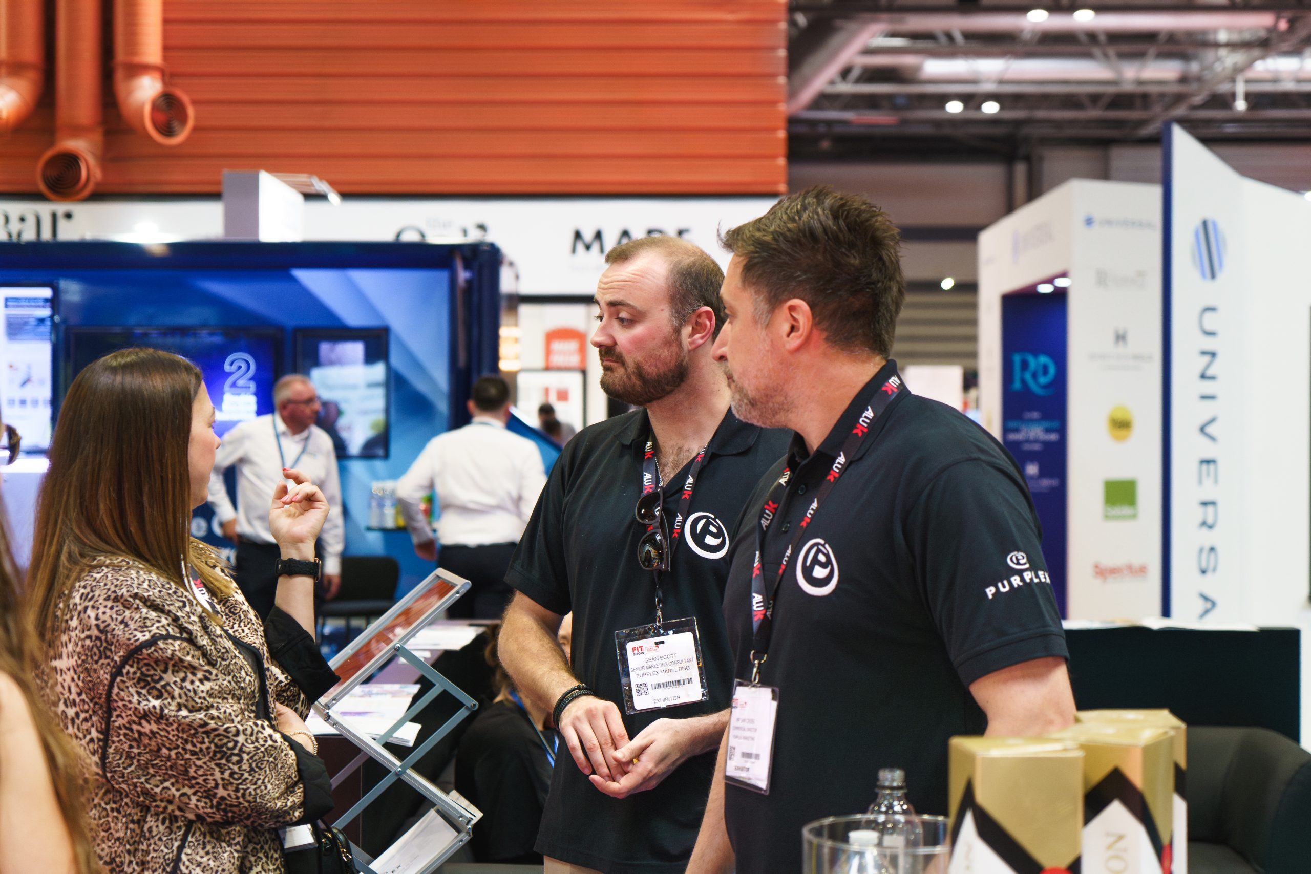 Purplex Marketing team at the FIT Show