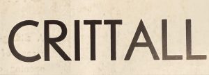 Crittall Windows rebrand 1930s heritage logo black wordmark on aged paper