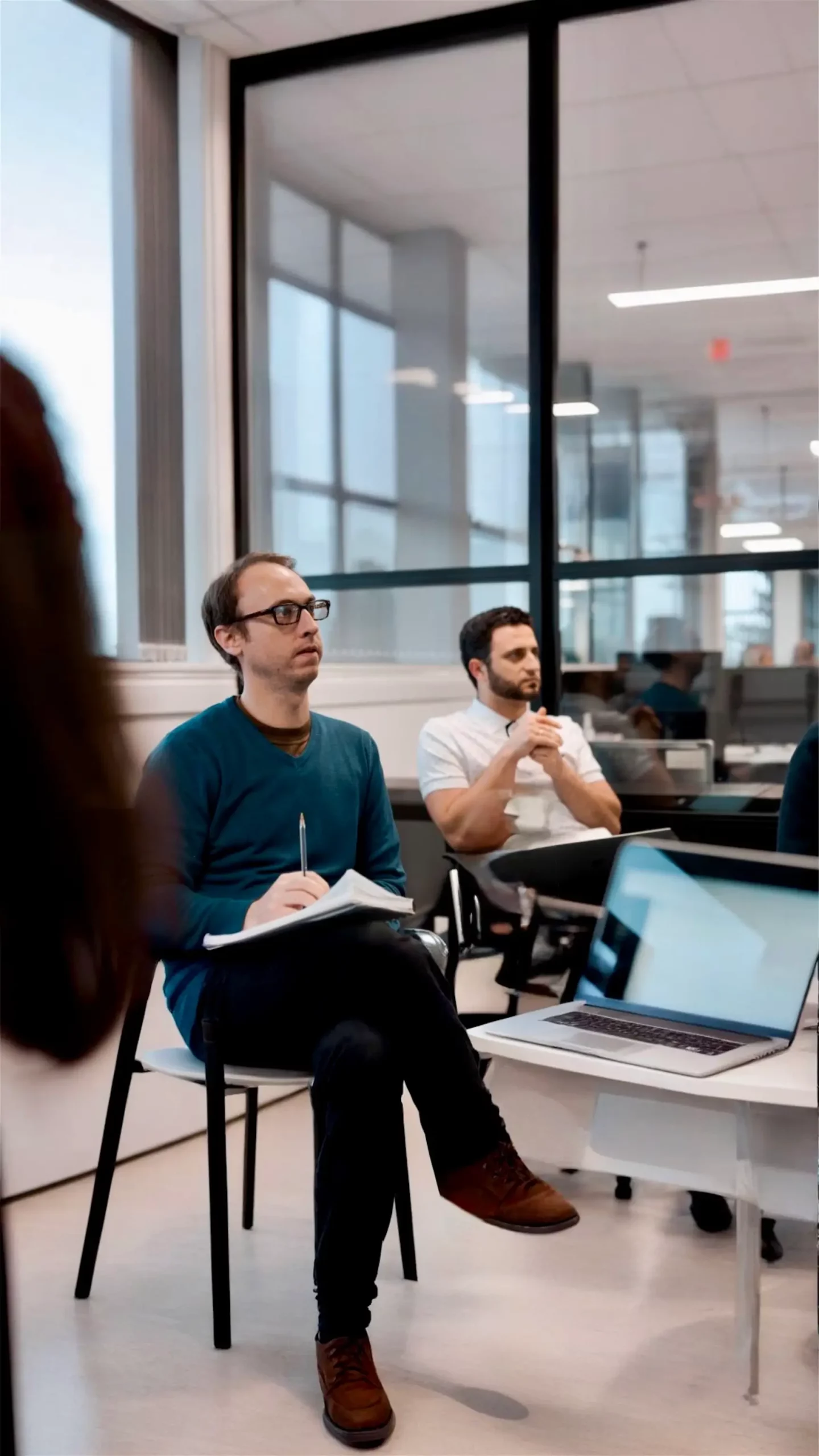 Search engine optimisation client meeting with Purplex SEO specialists